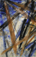 KABAS ROBERT, Blauer Salon, 2016, 185 x 120 cm, Öl, Acryl und Tusche auf Leinwand KABAS ROBERT, Blauer Salon, 2016, 185 x 120 cm, Öl, Acryl und Tusche auf Leinwand