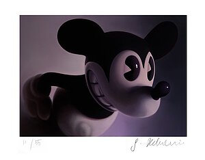 Gottfried Helnwein, Lila - Rose Mouse, Kunstgrafik, Auflage 55 Stück
