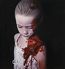 Gottfried Helnwein, The Disasters of War 39, 2014, 185 x 173 cm, mixed media - Öl und Acryl auf Leinwand