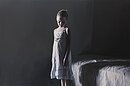 Gottfried Helnwein, The Murmur of the Innocents 84, 2023, 180 x 270 cm, mixed media - Öl und Acryl auf Leinwand
