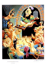 € 1.900,00, Caliph of Baghdad, handsigniert und - nummeriert, Auflage AP 100+550 Stück, 1994, 48 x 34 cm, Originalfarblithographie