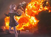 Helnwein Gottfried, The Disasters of War 91, 2024, 150 x 205 cm, mixed media - Öl und Acryl auf Leinwand